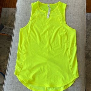 Neon yellow Lululemon tank size 6